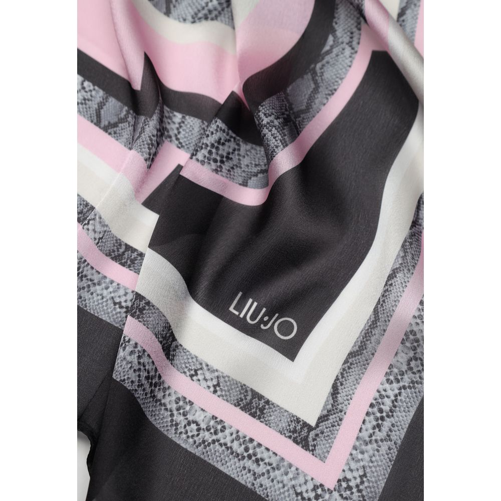 Liu Jo Black Polyester Scarf