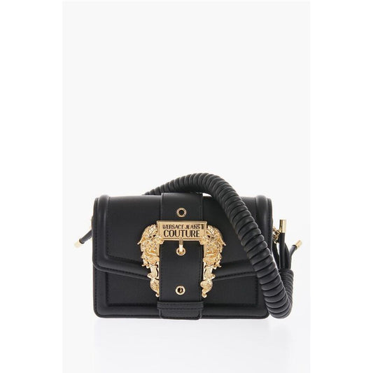 Versace JEANS COUTURE Faux Leather Bag with Braided Handle and Maxi