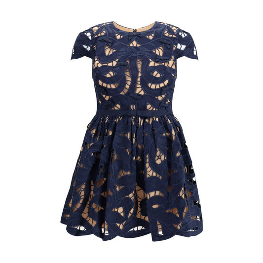 Self-Portrait Embroidered short Dress