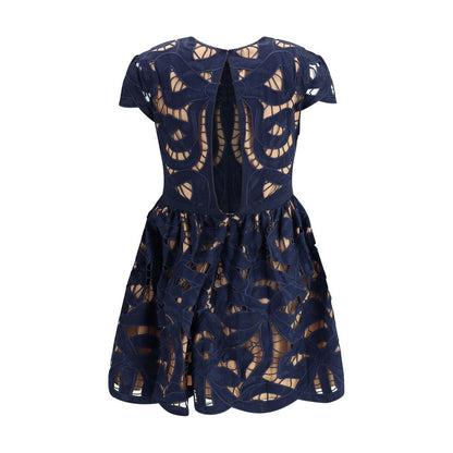 Self-Portrait Embroidered short Dress