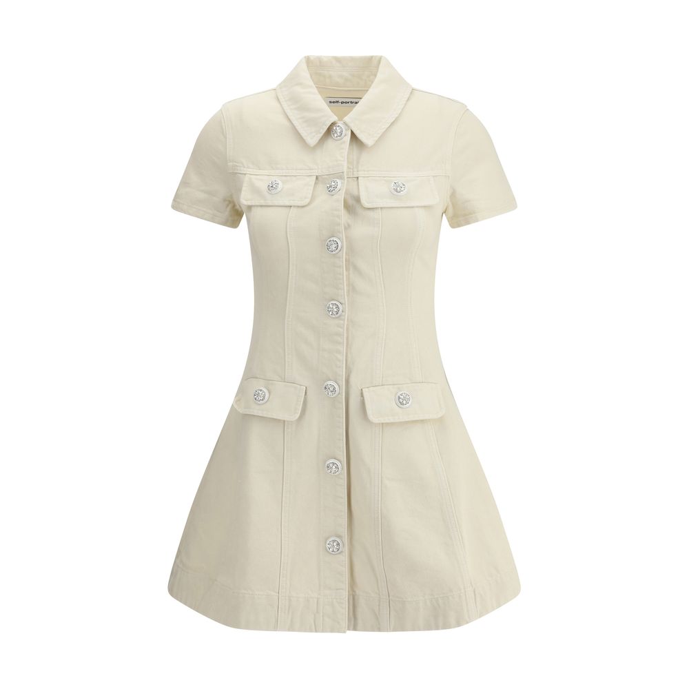 Self-Portrait Denim short Dress