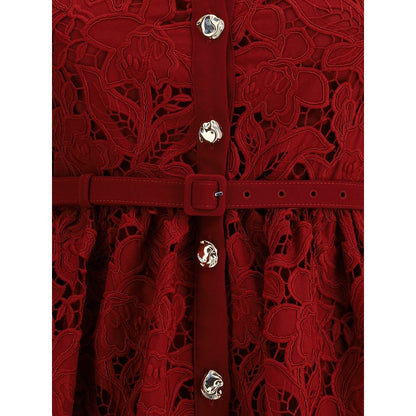 Self-Portrait Embroidered short Dress