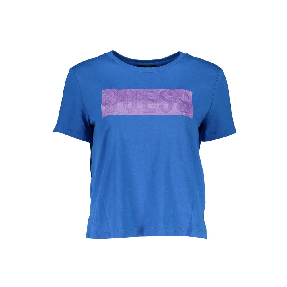 Guess Jeans Blue Cotton Tops & T-Shirt