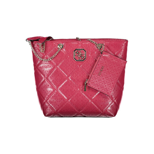 Guess Jeans Pink Polyethylene Handbag
