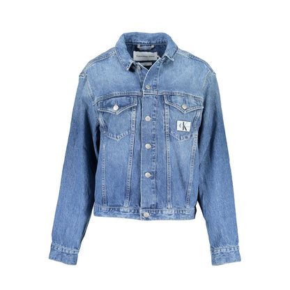 Calvin Klein Blue Cotton Jackets & Coat