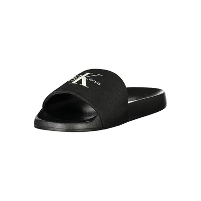 Calvin Klein Black Polyester Sandal