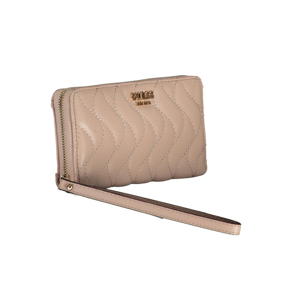 Guess Jeans Pink Polyethylene Wallet