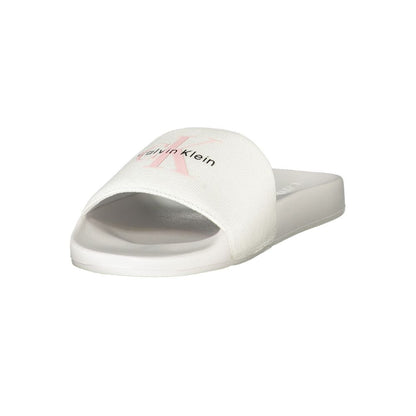 Calvin Klein White Polyester Women Sandal