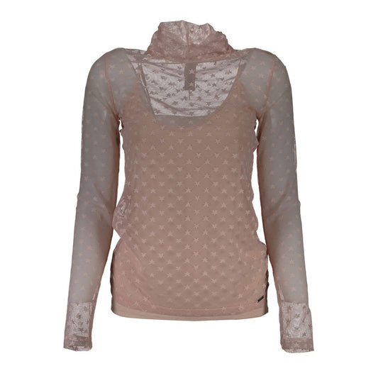 Guess Jeans Pink Elastane Sweater