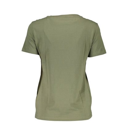 Guess Jeans Green Cotton Tops & T-Shirt