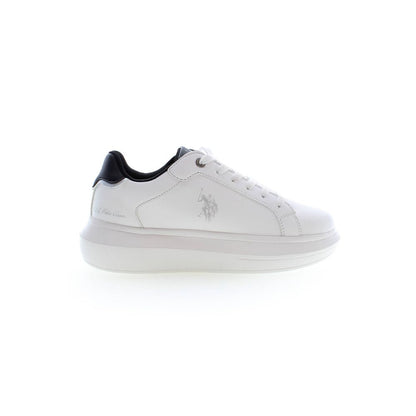 U.S. POLO ASSN. White Polyester Sneaker