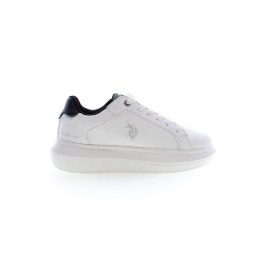 U.S. POLO ASSN. White Polyester Sneaker