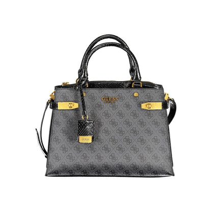 Guess Jeans Black Cotton Handbag