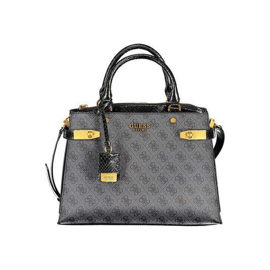 Guess Jeans Black Cotton Handbag