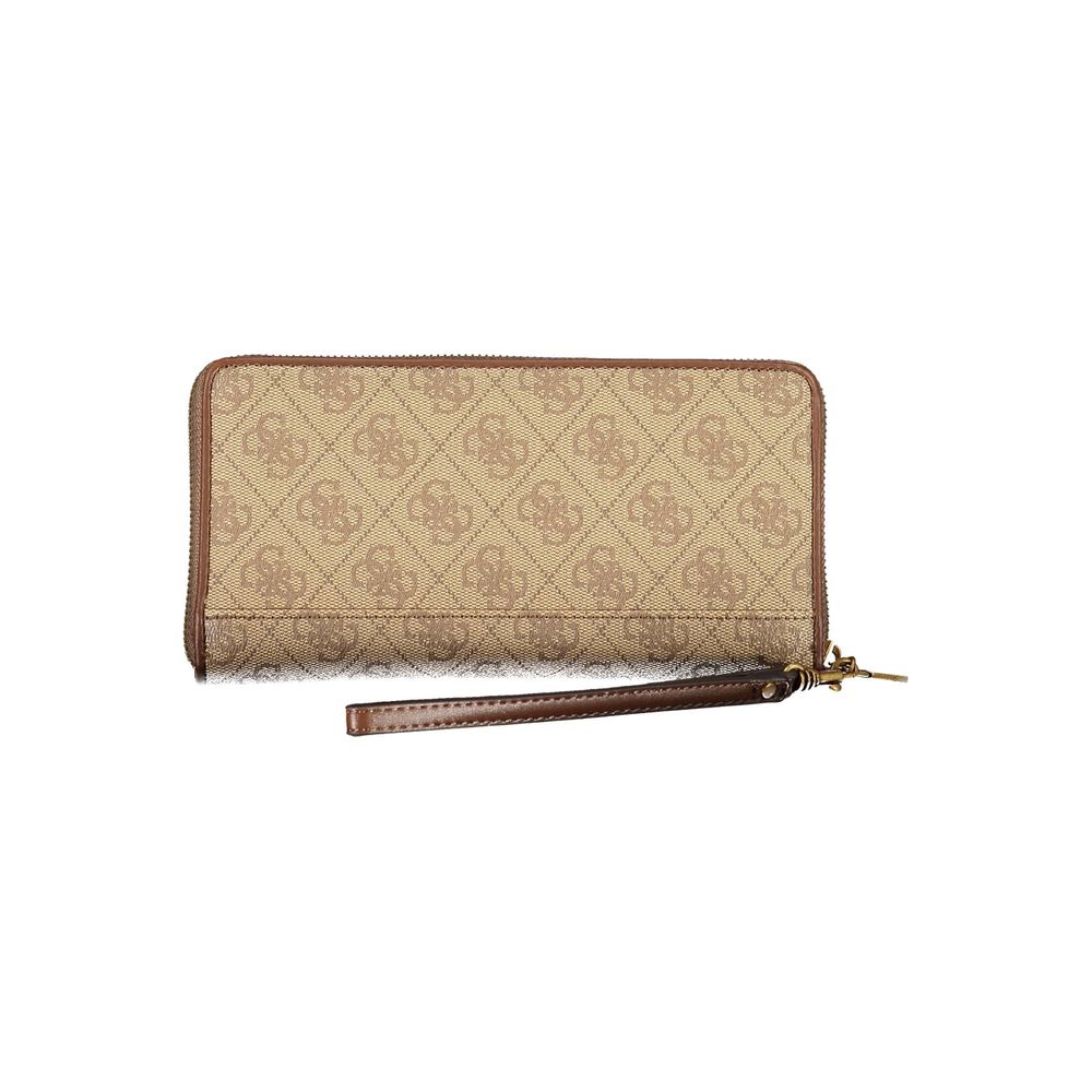 Guess Jeans Beige Polyethylene Wallet