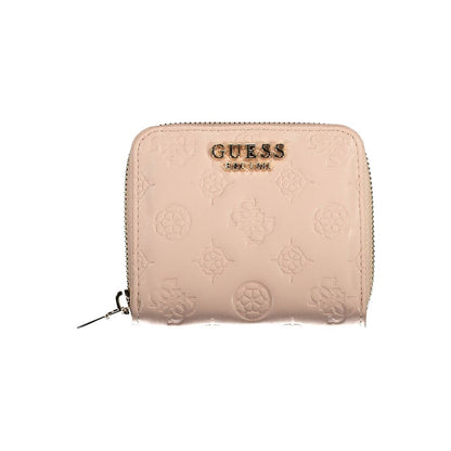 Guess Jeans Pink Polyethylene Wallet