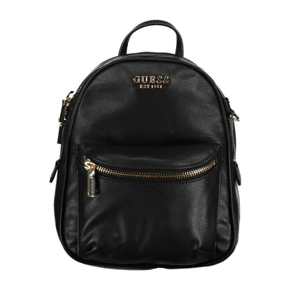Guess Jeans Black Polyethylene Backpack