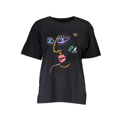 Desigual Black Cotton Tops & T-Shirt