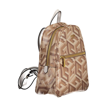 Guess Jeans Brown Polyethylene Backpack