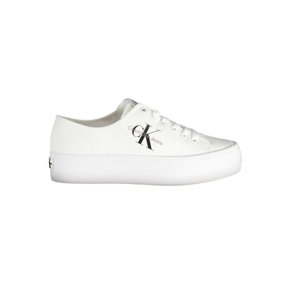 Calvin Klein White Cotton Sneaker