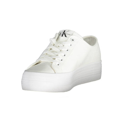 Calvin Klein White Cotton Sneaker