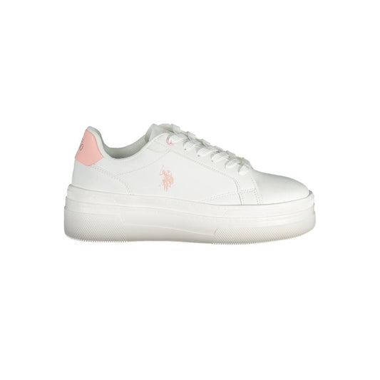 U.S. POLO ASSN. White Polyester Sneaker