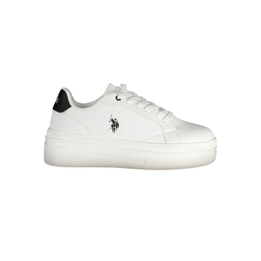 U.S. POLO ASSN. White Polyester Sneaker