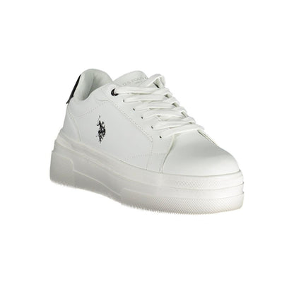 U.S. POLO ASSN. White Polyester Sneaker