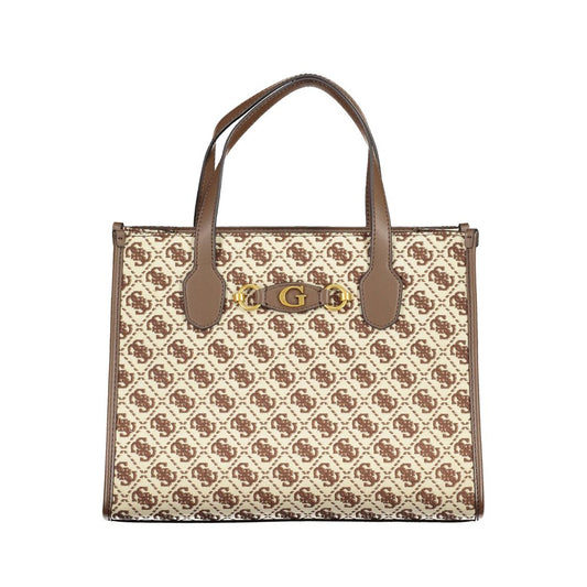 Guess Jeans Brown Polyester Handbag