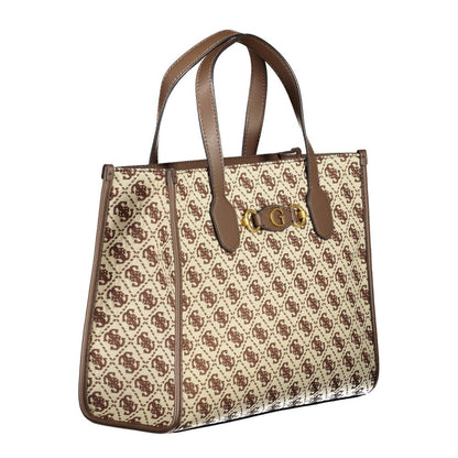 Guess Jeans Brown Polyester Handbag
