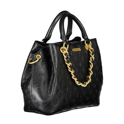Guess Jeans Black Polyethylene Handbag