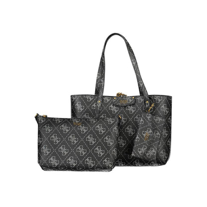 Guess Jeans Black Polyethylene Handbag