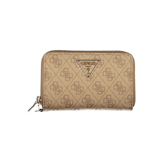 Guess Jeans Beige Polyethylene Wallet