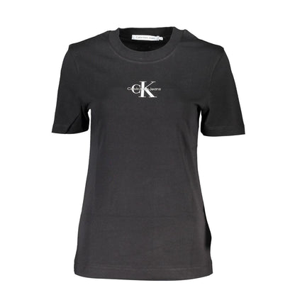 Calvin Klein Black Cotton Tops & T-Shirt