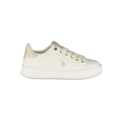U.S. POLO ASSN. White Polyester Sneaker