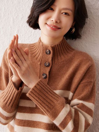 Cashmere Sweater Striped Sweater