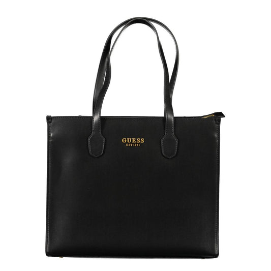 Guess Jeans Black Polyethylene Handbag