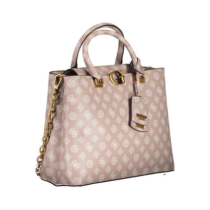 Guess Jeans Pink Polyethylene Handbag