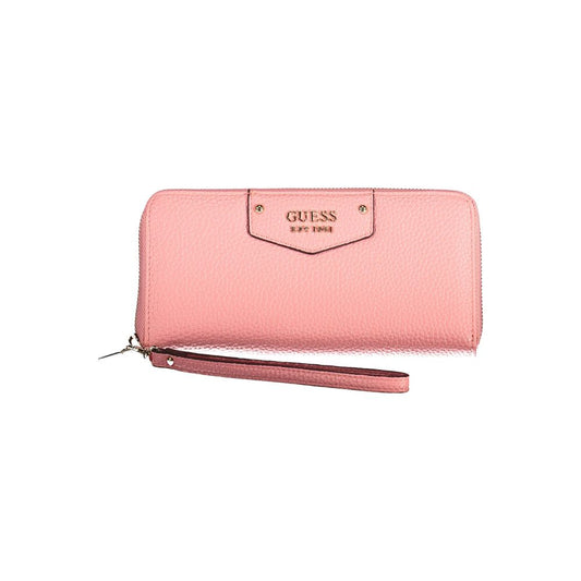 Guess Jeans Pink Polyethylene Wallet