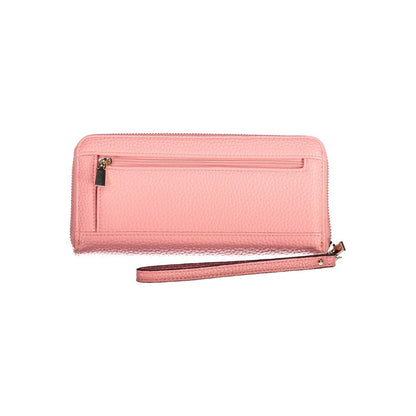 Guess Jeans Pink Polyethylene Wallet