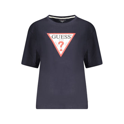 Guess Jeans Blue Cotton Tops & T-Shirt