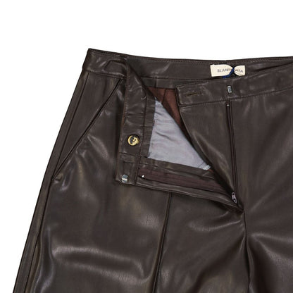 BLANCA VITA Faux Leather Shorts