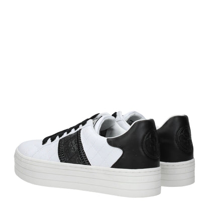 Guess White Polyethylene Platform Sneakers