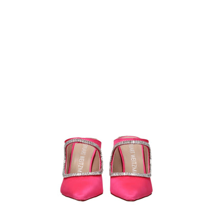 Stuart Weitzman Pink Satin Stiletto Heels Sandals
