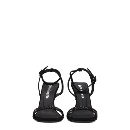 Palm Angels Black Leather Strap-Ons Sandals