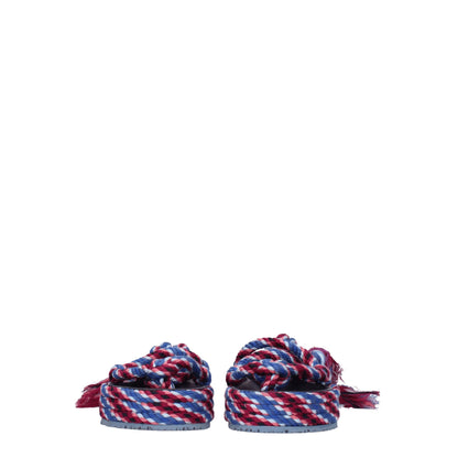 Isabel Marant Blue Fabric Flat Sandals