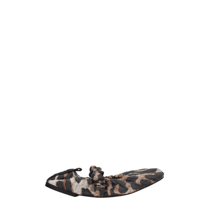 Ganni Beige Fabric Ballet Flats