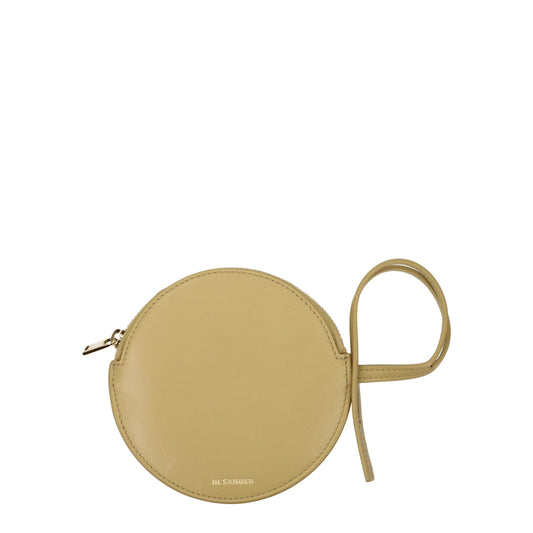 Jil Sander Beige Leather Wallets