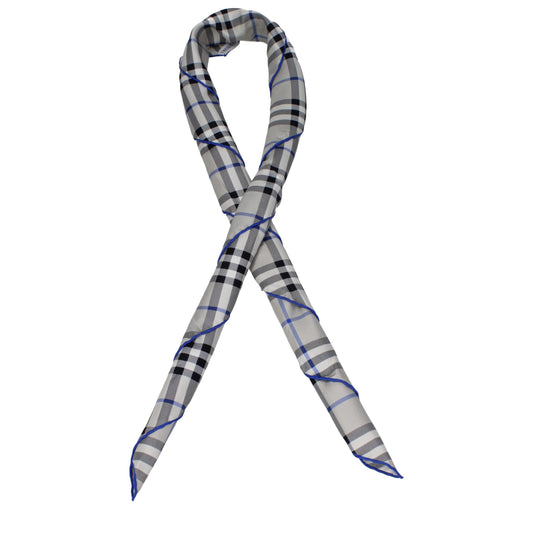 Burberry Gray Silk Foulards
