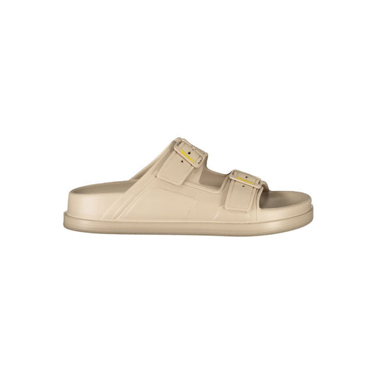 Blauer Beige Polyethylene Women Sandal